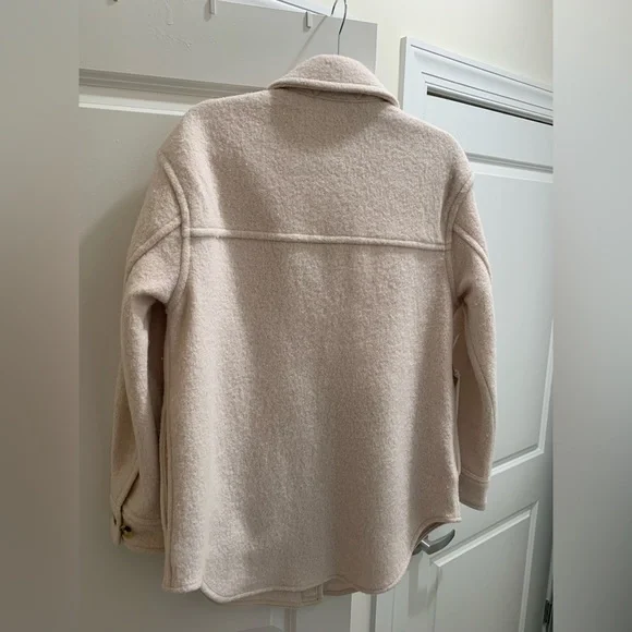 Aritzia Ganna Shirt Jacket Heather Bone - Picture 3 of 6